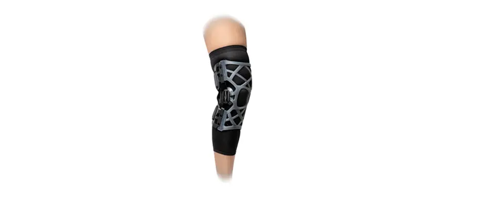 DonJoy OA Reaction Web knee brace with advanced webbing design for osteoarthritis pain relief.